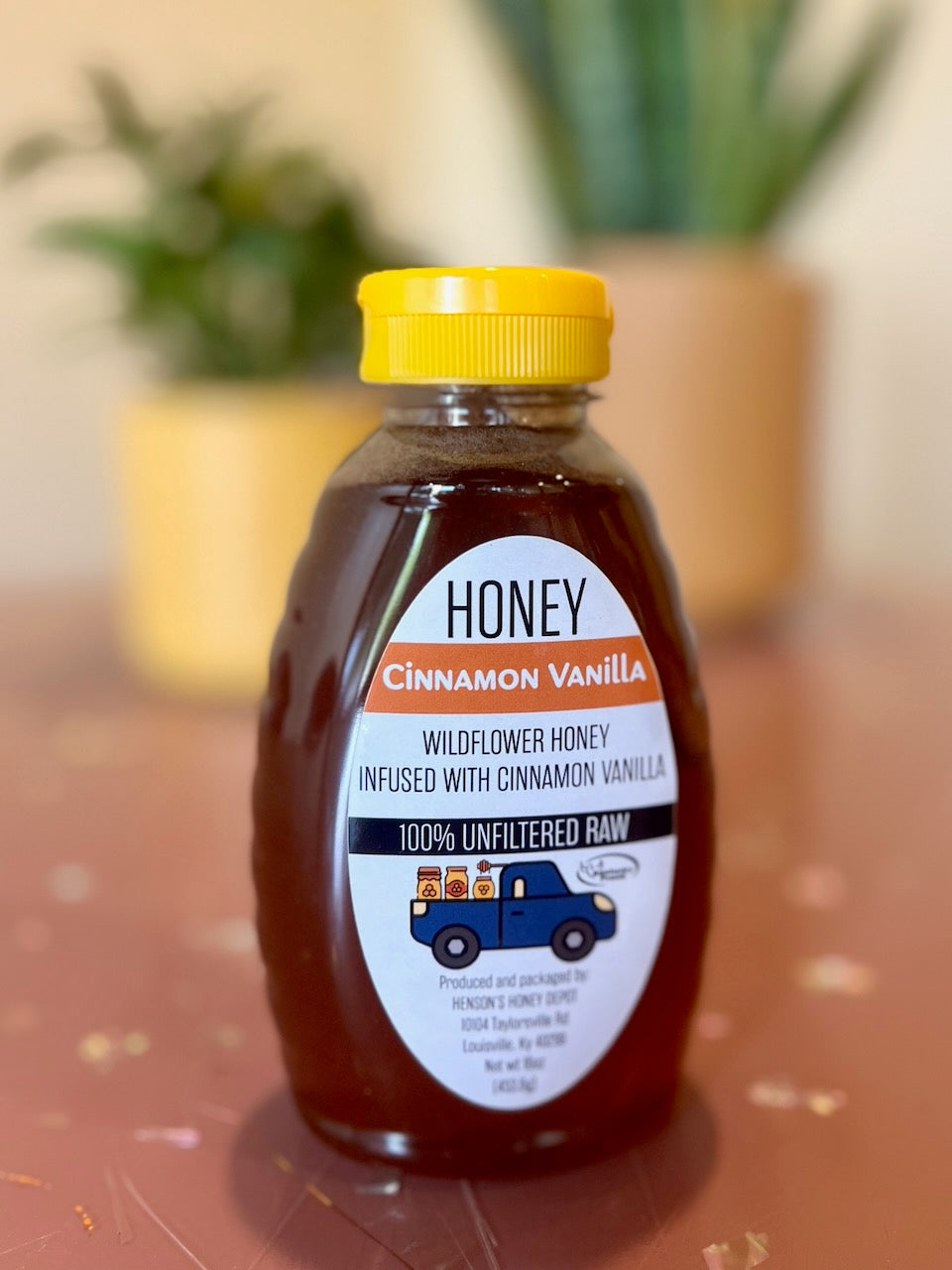 Cinnamon Vanilla Raw Honey, 16 oz.