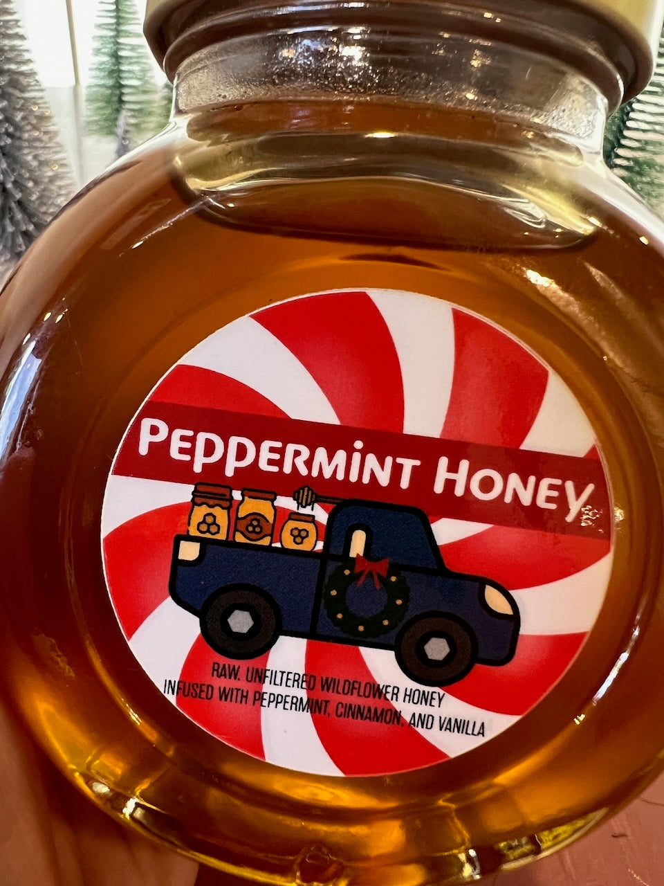 Holiday Peppermint Wildflower Honey, 12 oz.